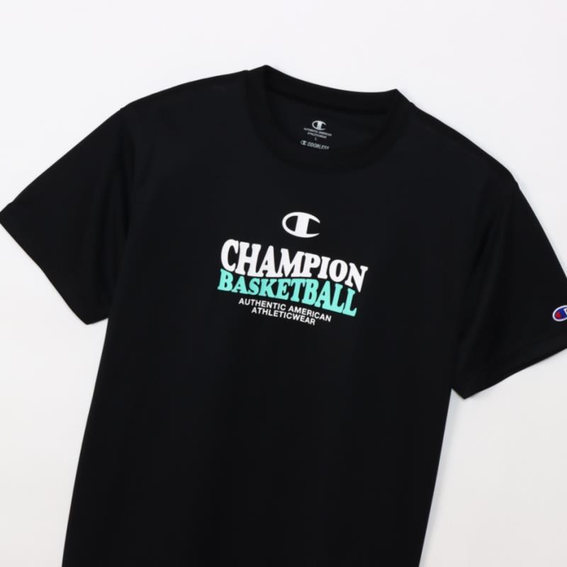 【メール便対応】Champion チャンピオン ウィメンズ ショートスリーブTシャツ レディースバスケットボールシャツ CWZB317-090(ブラック) 2