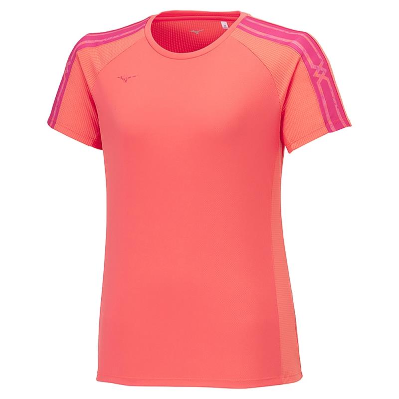 MIZUNO ミズノ MCライン クイックドライTシャツ レディース半袖Tシャツ 32MAB318-60(デュバリーレッド) 2024年春夏モデル！！