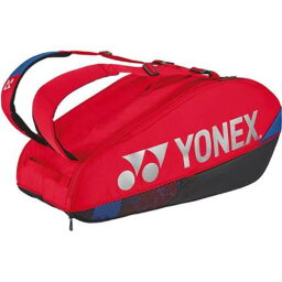 YONEX ヨネックス ラケットバッグ6（テニスラケット6本） テニスラケットバッグ BAG2402R-651(スカーレット) 2024年新製品！！