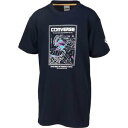 【メール便対応】CONVERSE コンバース 4S JRプリントTシャツ ジュニアバスケットボールTシャツ CB441353-2900(ネイビー)