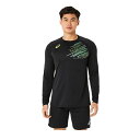 【メール便対応】asics アシックス ドライプリント長袖シャツ(スリップ転写) バレーボールシャツ 2053A188-001(パフォーマンスブラック) 202...