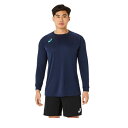 【メール便対応】asics アシックス 長袖シャツ(ロゴグラデーション) バレーボールシャツ 2053A190-400(ミッドナイト) 2024年モデル!!