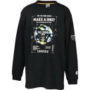 【メール便対応】CONVERSE コンバース 4F JRプリントロングスリーブシャツ ジュニアバスケットボールシャツ CB442355L-1911(ブラック/ホ...