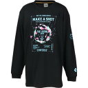 【メール便対応】CONVERSE コンバース 4F JRプリントロングスリーブシャツ ジュニアバスケットボールシャツ CB442355L-1924(ブラック/タ...