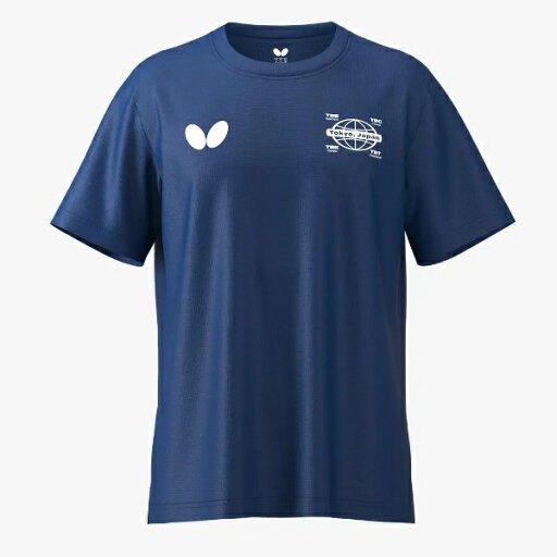【メール便対応】バタフライ ラバーズ・Tシャツ 卓球ウェア・卓球シャツ BF46770-178(ネイビー) 2024年モデル!! 【メール便対応】バタフライ ラバーズ・Tシャツ 卓球ウェア・卓球シャツ BF46770-178(ネイビー) 2024年モデル!!
