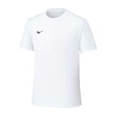 【メール便対応】MIZUNO ミズノ ナビドライTシャツ(半袖/丸首) 半袖Tシャツ 32MAC190-01(ホワイト×ブラック) 2025年春夏モデル!!