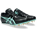 asics アシックス EFFORT 13 陸上スパイク 1093A167-004(Black/Illuminate Mint) 2025年モデル!!