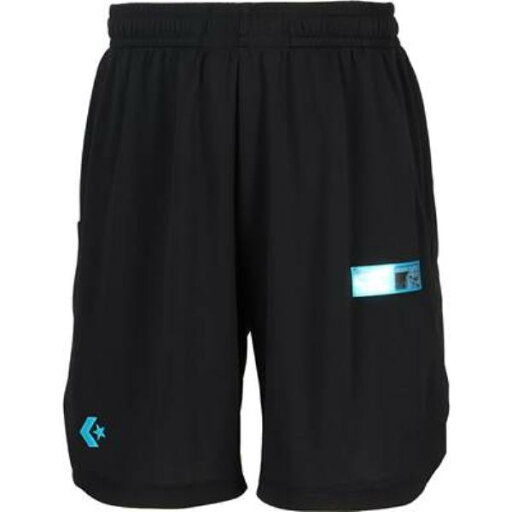 【メール便対応】CONVERSE コンバース 5S プラクティスパンツ(ポケット付き) バスケットボールパンツ CB251860-1924(ブラック/ターコイズ) 【メール便対応】CONVERSE コンバース 5S プラクティスパンツ(ポケット付き) バスケットボールパンツ CB251860-1924(ブラック/ターコイズ)