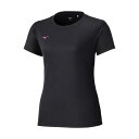 【メール便対応】MIZUNO ミズノ ナビドライTシャツ(半袖/丸首) レディース半袖Tシャツ 32MAC390-09(ブラック×マゼンタ) 2025年春夏モデ...
