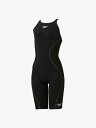 スピード speedo プロハイブリッド2オープンバックニースキン(レディース/競泳水着) レディース競泳水着 SCW12201F-KK(ブラック×ブラック) 2025年モデル!!返品交換不可(4)