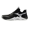 MIZUNO ミズノ ウエーブモーメンタム エリート バレーボールシューズ V1GA251254(ブラック×メタリックグレー×ブルー) 2025年秋冬モデル!!