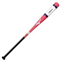 MIZUNO ミズノ 朴ノック(木製/91cm/平均530g) ノックバット 1CJWK19091-6401(コーラル×ホワイト) 2025年秋冬モデル!!