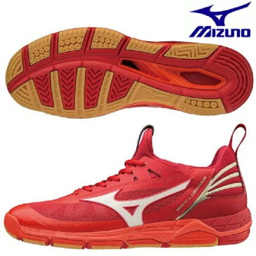 ミズノ Mizuno バレーボールシューズ ウエーブルミナス V1GA182002 レッド×ホワイト 限定カラー 全日本女子 2018AW