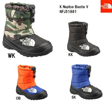 ザ・ノースフェイス THE NORTH FACE ヌプシブーティー V(キッズ) ジュニア スノーブーツ ウィンターブーツ NFJ51881 撥水加工 保温