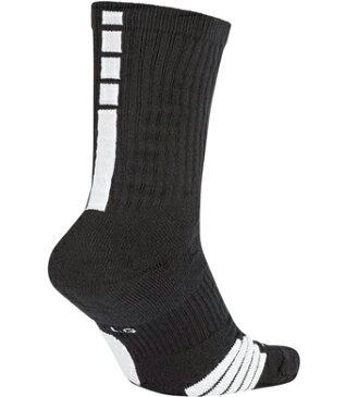 【ネコポス対応】NIKE ナイキ NIKE バスケットボール Elite Crew Socks エリート クルーソックス SX7622-013 ブラック/ホワイト/(ホワイト)