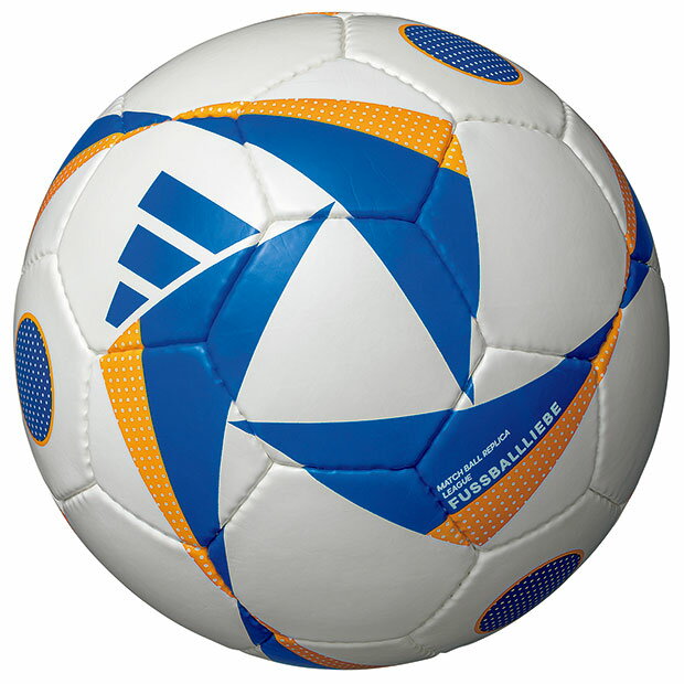 ボール 【5/15ポイント10倍】UEFA EURO2024 公式試合球レプリカ フースバルリーベ リーグ　ホワイト×ブルー　【adidas|アディダス】サッカーボール4号球af494wb