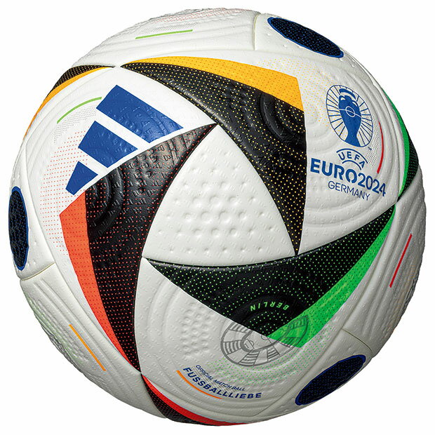 【6/2 13時～6/3までポイント5倍】UEFA EURO2024 公式試合球 フースバルリーベ プロ 【adidas アディダス】サッカーボール5号球af590
