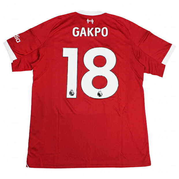 【11/20-11/26 ポイント15倍】リバプール 25-26 ホーム 半袖レプリカユニフォーム 18.コーディ・ガクポ 【adidas|アディダス】クラブチームレプリカウェアーjyf22-jv6423-18-g