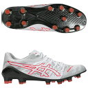 DSライト ACROS 3 ホワイト×フラッシュレッド 【asics|アシックス】サッカースパイク1101a070-104