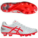 DSライト プロ ホワイト×フラッシュレッド 【asics|アシックス】サッカースパイク1103a095-104