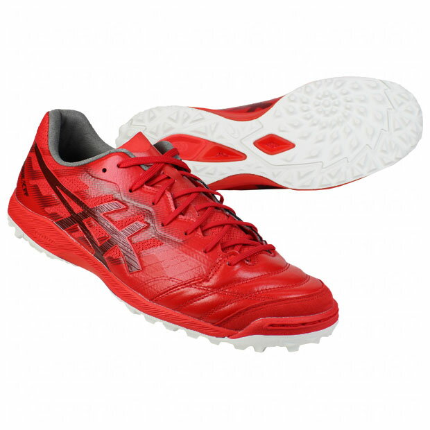 デスタッキ K FF TF クラシックレッド×ビートジュース 【asics アシックス】サッカーフットサルトレーニングシューズ1111a218-600