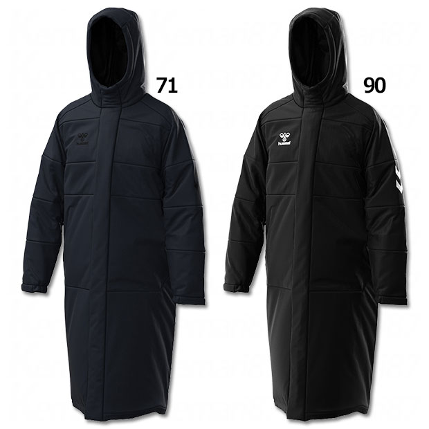 【12/4 20時よりポイント15倍】中綿ロングコート 【hummel|ヒュンメル】サッカーフットサル防寒ウェアーhaw8107