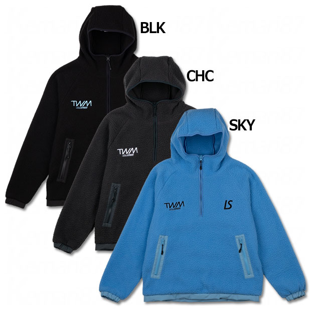 【ポイント15倍】TWM ボアフリース エンボスロゴパーカー 【LUZ e SOMBRA|ルースイソンブラ】サッカーフットサル防寒ウェアーl1252168