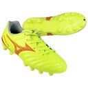 【ポイント10倍】ジュニア モナルシーダ NEO 3 SELECT Jr セーフティーイエロー×フェアリーコーラル 【MIZUNO|ミズノ】サッカージュニアスパ...