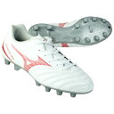 【ポイント10倍】ジュニア モナルシーダ NEO 3 SELECT Jr ホワイト×レッド 【MIZUNO|ミズノ】サッカージュニアスパイクp1gb242560