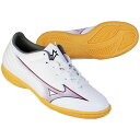 【ポイント10倍】ジュニア ミズノアルファ SELECT Jr IN ホワイト 【MIZUNO|ミズノ】ジュニアフットサルシューズp1gg236509