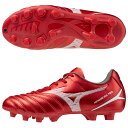 【ポイント10倍】ジュニア モナルシーダ NEO 3 SELECT Jr ルビーレッド×ホワイト 【MIZUNO|ミズノ】サッカージュニアスパイクp1gb252560