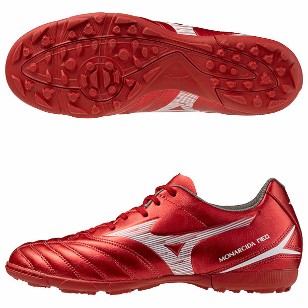 【12/4 20時よりポイント10倍】モナルシーダ NEO 3 SELECT AS ルビーレッド×ホワイト 【MIZUNO|ミズノ】サッカーフットサルトレーニン...