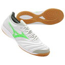 モレリア NEO SALA β JAPAN IN スーパーホワイトパール×ネオングリーン 【MIZUNO|ミズノ】フットサルシューズq1ga251037