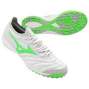 モレリア NEO SALA β JAPAN TF スーパーホワイトパール×ネオングリーン 【MIZUNO|ミズノ】サッカーフットサルトレーニングシューズq1gb...