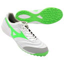 【ポイント10倍】モレリア SALA PRO TF スーパーホワイトパール×ネオングリーン 【MIZUNO|ミズノ】サッカーフットサルトレーニングシューズq1g...
