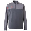 【ポイント10倍】裏微起毛ジャージハーフジップトップ チャコール 【NewBalance|ニューバランス】サッカーフットサルウェアーamt45264-chc