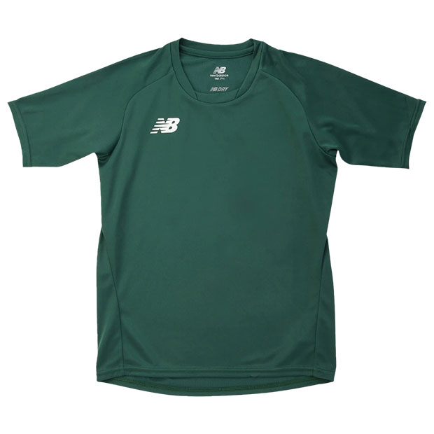 【12/4 20時よりポイント10倍】ジュニア 半袖ゲームシャツ ダークグリーン 【NewBalance|ニューバランス】サッカーフットサルジュニアウェアーjj...