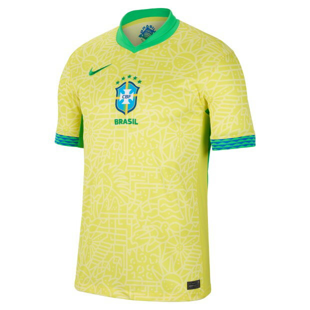 【5/23-5/25 ポイント10倍】ブラジル代表 2024 ホーム 半袖レプリカユニフォーム　【NIKE|ナイキ】ナショナルチームレプリカウェアーfj4284-706