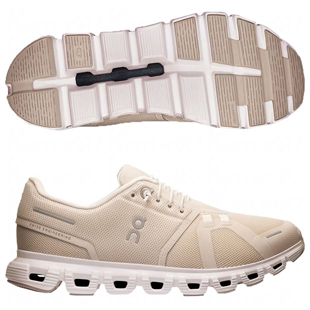 レディース Cloud 6 クラウドシックス オン ランニング　パール×ホワイト　【On|オン】ランニングシューズ3wf10060755-peawht