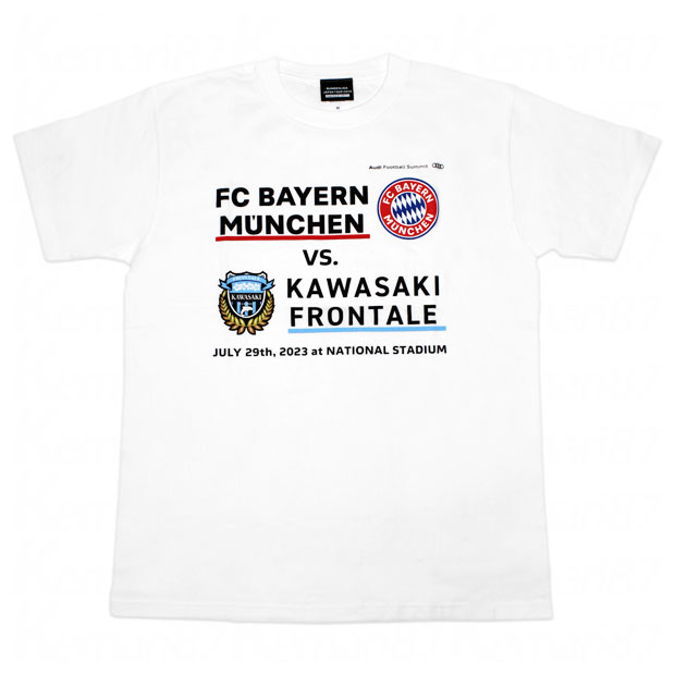 バイエルンミュンヘン 7.29 VS 川崎フロンターレ 対戦記念 半袖Tシャツ　クラブチームウェアーbaykf-t