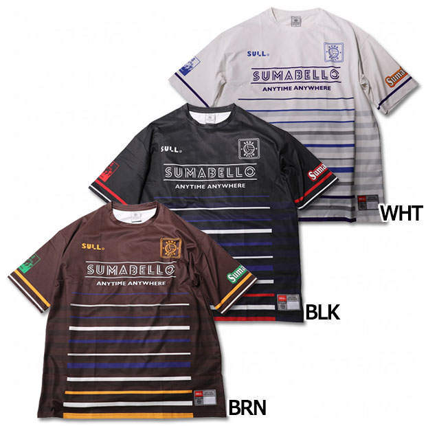 【ポイント15倍】BORDER PRA SHIRT 半袖プラクティスシャツ　【SULLO|スージョ】サッカーフットサルウェアー1720101021