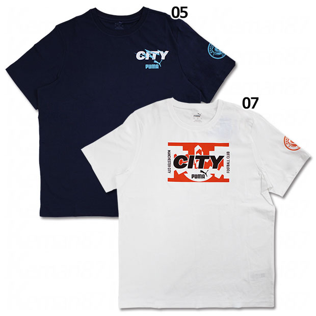 【5/23-5/25 ポイント10倍】マンチェスターシティ FTBLICONS 半袖Tシャツ　【PUMA|プーマ】クラブチームウェアー774382