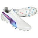 【ポイント10倍】プーマキング アルティメット MG プーマホワイト×ブルーメイジング 【PUMA|プーマ】サッカースパイク107868-02