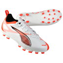 【ポイント10倍】ジュニア ウルトラ 5 プレイ HG/AG + MID JR プーマホワイト 【PUMA|プーマ】ジュニアサッカースパイク108325-01