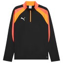 【ポイント10倍】INDIVIDUALLIGA 1/4 ジップトップ プーマブラック 【PUMA|プーマ】サッカーフットサルウェアー660196-07-1