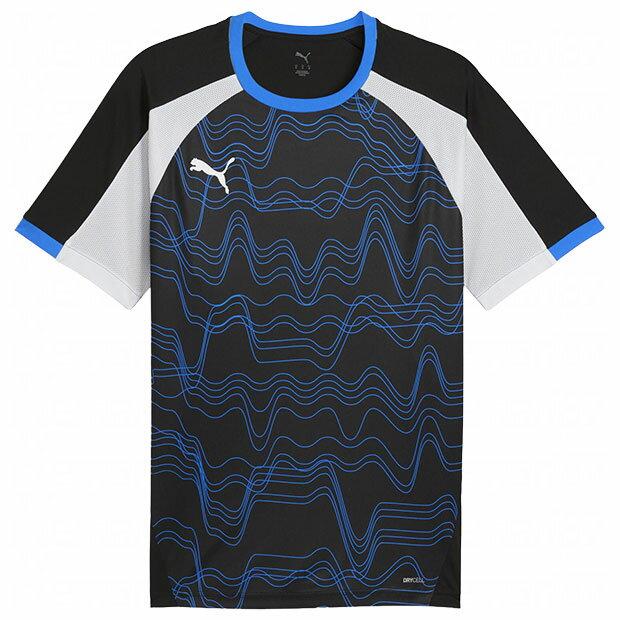INDIVIDUALLIGA グラフィック半袖シャツ　プーマブラック　【PUMA|プーマ】サッカーフットサルウェアー..