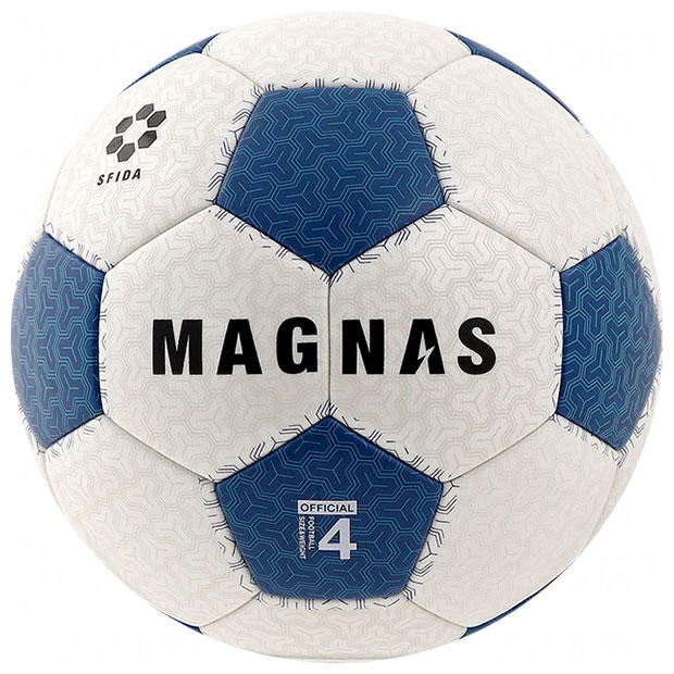 MAGNAS JR 土用　ホワイト×ブルー　【SFIDA|スフィーダ】サッカーボール4号球sb-25mn03-whtblu