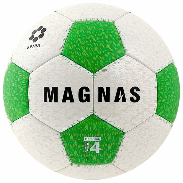 【ポイント15倍】MAGNAS JR 土用　ホワイト×グリーン　【SFIDA|スフィーダ】サッカーボール4号球sb-25mn03-whtgrn