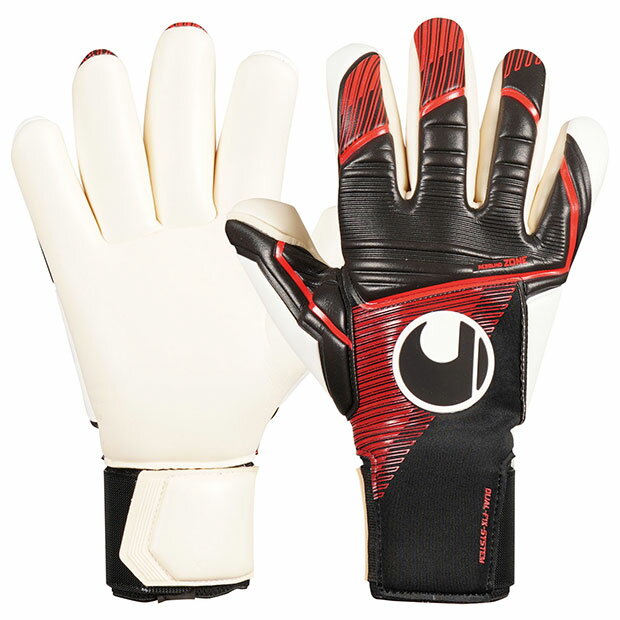 【12/4 20時よりポイント10倍】パワーライン アブソルートグリップ フィンガーサラウンド ブラック×レッド 【Uhlsport|ウールシュポルト】サッカー...