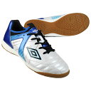 【ポイント10倍】ジュニア アクセレイター TR JR WIDE IN ホワイト×ブルー 【UMBRO|アンブロ】ジュニアフットサルシューズuf5sfcf1j-...